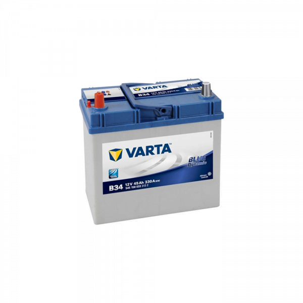 Varta Blue Dynamic B34 Ters Kutup 12 V 45 Ah 330 CCA Akü
