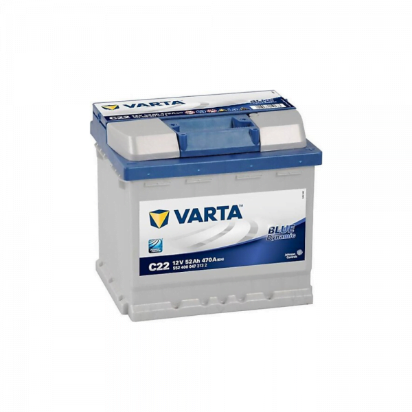 Varta Blue Dynamic C22 12 V 52 Ah 470 CCA Akü